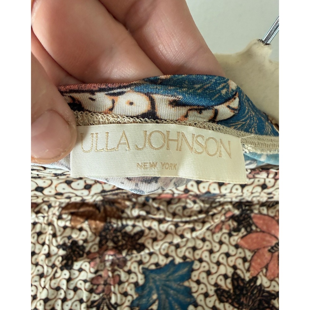 Ulla Johnson Floral Feminine Romantic Eve Top M Long Sleeve Lightweight Stretchy - Picture 3 of 8